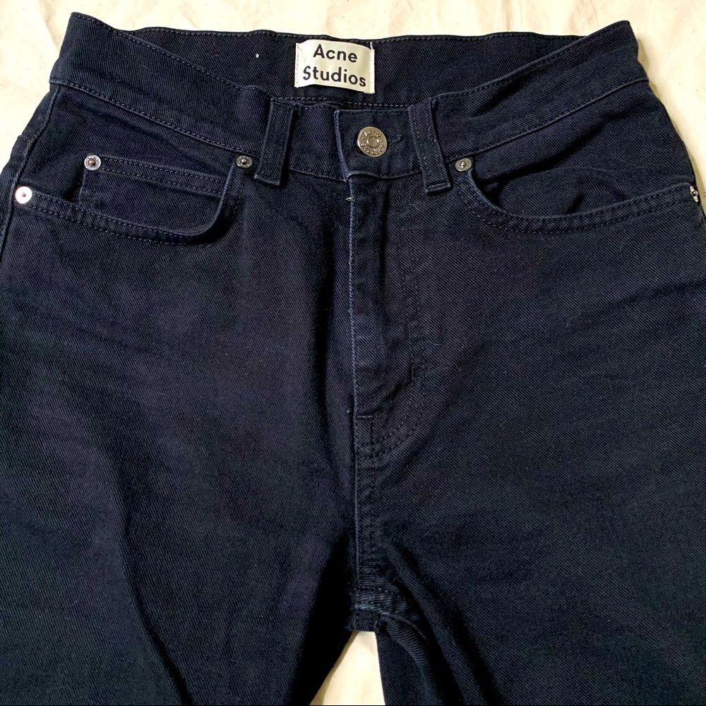 Acne Studios Black Flare High Waist Jeans Size 26